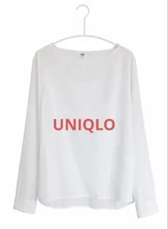 UNIQLO ユニクロ ホワイト 長袖シャツ ブラウス Lサイズ