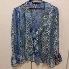 ラメ入り　長袖シャツ