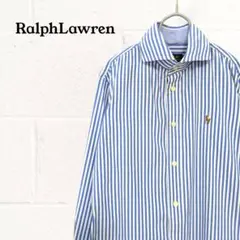 RalphLawren ラルフローレン ブルーストライプ シャツ 清潔感