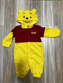 ディズニー プーさん　フリースロンパース 80cm