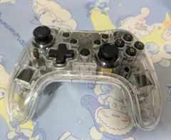 ワイヤレスコントローラー　透明　スイッチ　ターボ機能付き