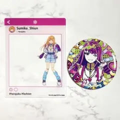 紫雲清夏 缶バッジ＋アクリルカード 原宿