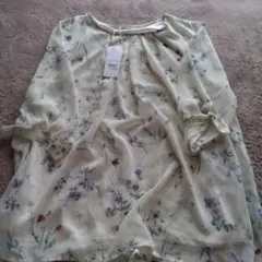 【新品未使用】noannu 花柄 5L 五分袖チュニック　大きいサイズ　ノアンヌ