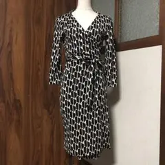ダイアンフォンファスティンバーグ✳︎幾何学模様ラップワンピース✳︎
