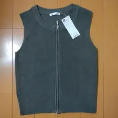 新品GU ダブルジップセーター(ノースリーブ)