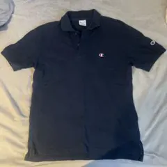 Champion ネイビー ポロシャツ LARGE