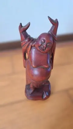 木彫り 大黒天風 置物 福の神 縁起物 木製彫刻 和風 インテリア