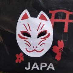 D.KELLY 帆布トートバッグ 狐のマスクデザイン