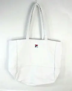 未使用フィラFILAトートバッグ　ホワイト、キャンパス地、訳有り品