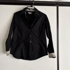 BURBERRY LONDON 長袖シャツ ブラック チェックのサムネイル