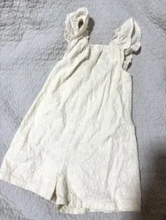 ZARA レース　ロンパース　サロペット　ホワイト