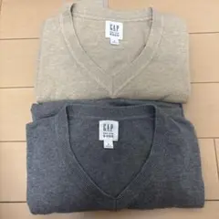 や*ン様 GAP ニット　セーター　グレー　キャメル　ベージュ　長袖　セット　新