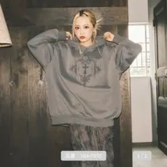 新品未使用✳︎しまむら VEHEMENT グレー パーカー Mサイズ 裏起毛 美品