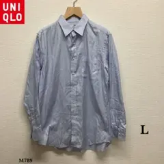 UNIQLO『ユニクロ』メンズ シャツ【L】水色