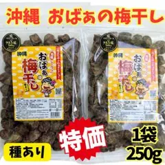 ㊗️人気商品②㊗️おばぁの梅干し(種あり・２５０g ×１０袋)・大容量／大好評／入荷 ㊗️人気商品134㊗️おばぁの梅干し(種あり・250g×2袋)・大容量
