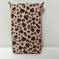 ナースポーチ　スマホポーチ　オーガナイザー　ハンドメイド　ヒョウ柄②