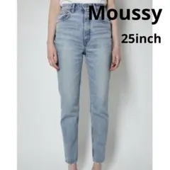 MOUSSY【未使用品】美品ハイウエスト ライトブルーデニム