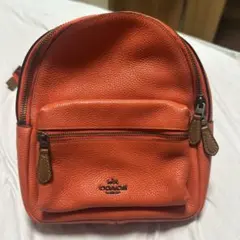未使用に近い❣️ COACH コーチ　リュック　バッグ　チャーリー　レザー　赤 COACH - 新品 コーチ COACH リュックサック ミディアム