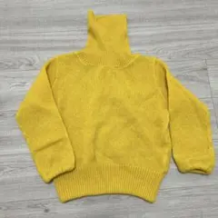 【美品】マスタード タートルネック ニット　トップス　古着