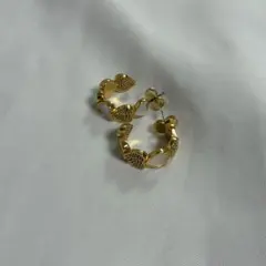 Kate Spade ハート型フープピアス