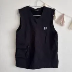 COMME CA ISM ブラック ベスト 140A