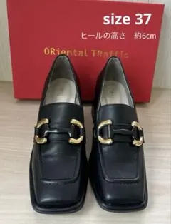 Oriental Traffic バックル付きローファー ブラックsize37