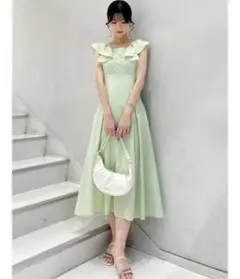 MERCURYDUO タイプライターバックリボンワンピース