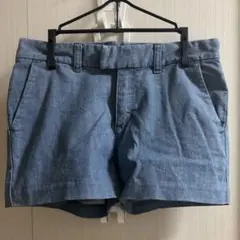 デニム調ショートパンツ