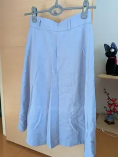 ライトブルー フレアスカート 汚れあり