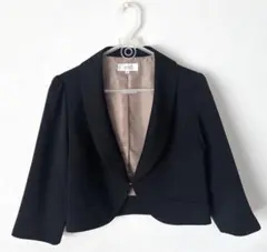 フォーマル ジャケット黒ボレロ 15号 大きいサイズ 卒業式入学式 INFINE