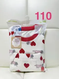 【新品】ユニクロ パジャマ 110 リサラーソン 長袖 長袖パジャマ ハート