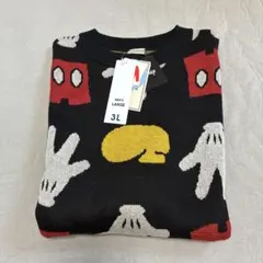 ミッキー ミッキーマウス ニット 総柄 長袖 セーター