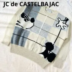 カステルバジャック CASTELBAJAC Disney ミッキーマウス ニットセーター イタリア製 ビッグシルエット 90s イタリア製】 カステルバジャック ミッキーマウス コラボニット M