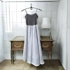 スナイデル snidel ショルダーワンピース シルバー