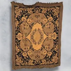 BOZQ 絵画 ラグ 古着 アート 総柄 ボタニカル ペイズリー タペストリー