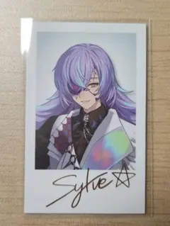 星導ショウ　デビューチェキ　箔押し　dytica　にじさんじ