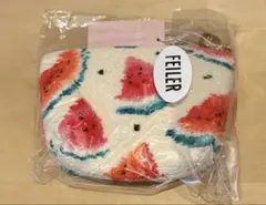 ラブラリーバイフェイラー スイカドット　舟型ポーチS FEILER アイボリー