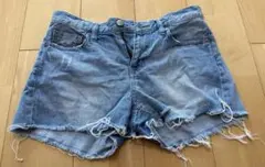 ローリーズファーム　ライトブルー デニムショートパンツ M