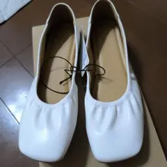 GU ギャザーシフォンフラットシューズ【新品未使用】