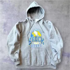 90s JERZEES BROCK バスケ カレッジ スウェットパーカー XL