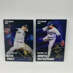 カルビー プロ野球チップス 荘司宏太 松山晋也 2枚セット