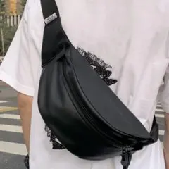 残り1点⚠️ZARAジャンル 海外ブランド メンズボディバッグ 大容量 軽量 黒
