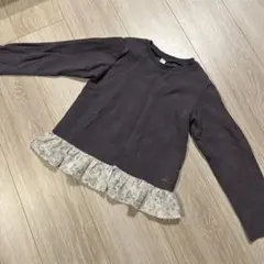 アプレレクール♡お花ジャカードペプラムトップス　120cm