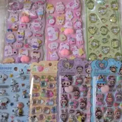 おしり　ストーン　ポップ　ぷくぷく　シール　まとめ売り