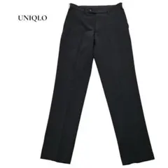 UNIQLO 感動パンツ ブラック スラックス 黒 W76 L76 ストレッチ