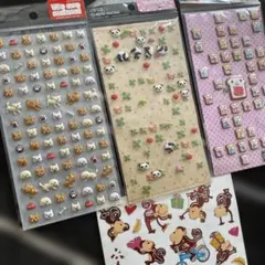 平成レトロ 当時物 動物系 シールセットのサムネイル