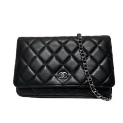 超希少】CHANEL MATRASSE CHAIN WALLET BLK - メルカリ