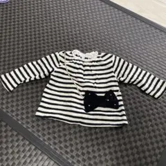 petit main ストライプ 長袖カットソー 90センチ
