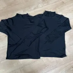 黒 タートルネック ファイバーヒート 2枚セット