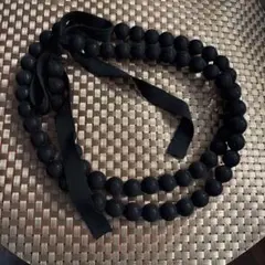 MOGA ロングネックレス　黒のサムネイル